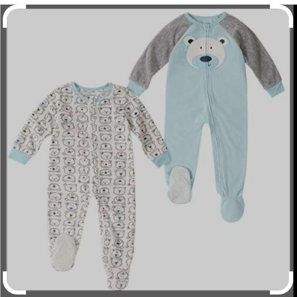 Absorba Blue and Gray Kids Pajama Set